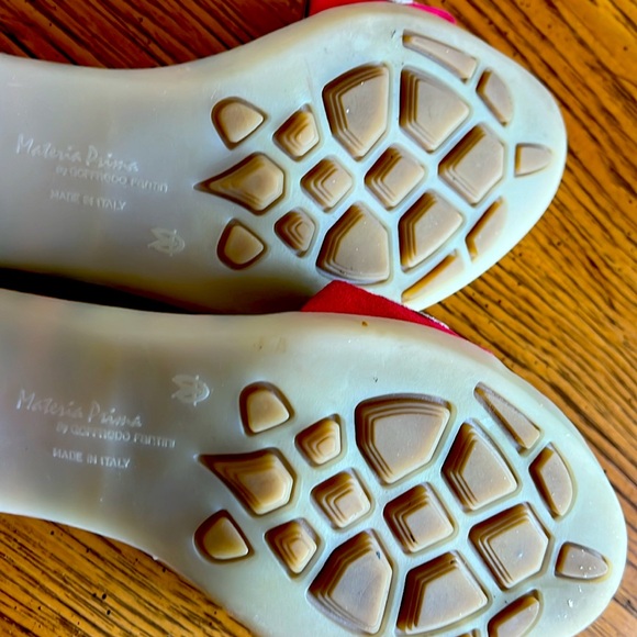 DesignerGoffredo Fantini/Materia Prima Italy.Suede/leather& fabric Unique sandal - Picture 12 of 13